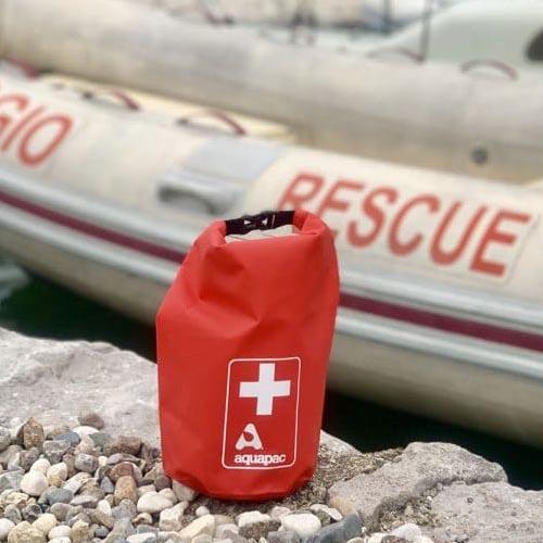 Aquapac waterproof first aid kit bag 3L, rood