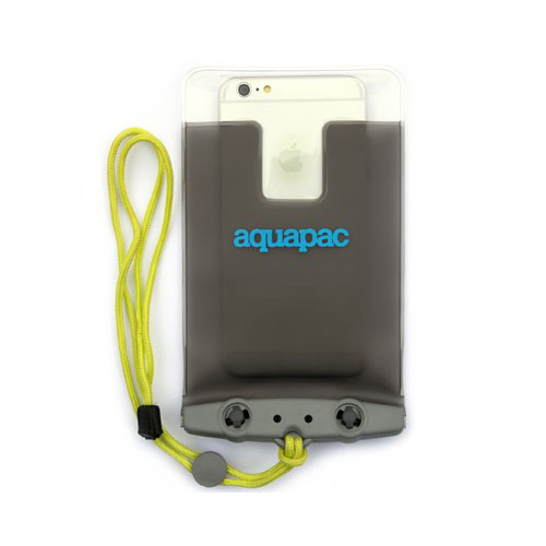 Aquapac classic phone case, plus size, grijs