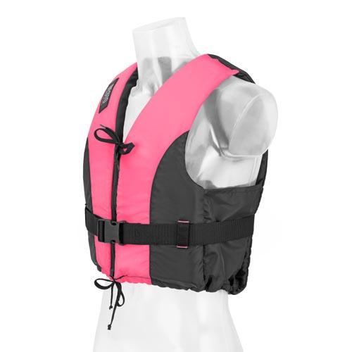 Besto Dinghy Zipper 50N vest, roze/zwart