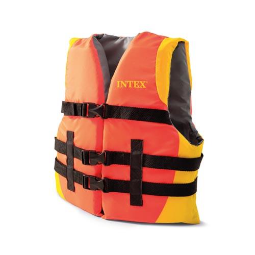 Intex zwemvest volwassenen 40-70+ | oranje/geel/grijs**