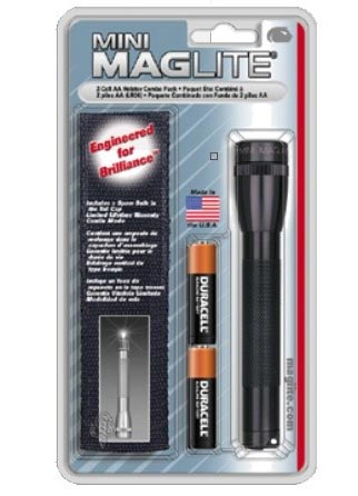 Maglite Mini AA zaklamp, zwart, met holster