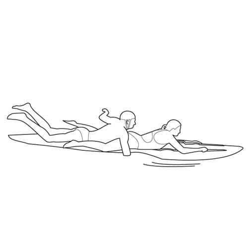 Wetiz surf rescue board | soft top | 300x61 cm | geel