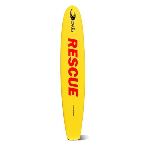 Wetiz rescue board, soft top, 320x55 cm, geel