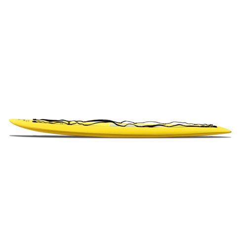 Wetiz rescue board, soft top, 320x55 cm, geel
