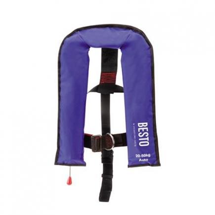 Besto junior automatisch reddingsvest 100N, donkerblauw