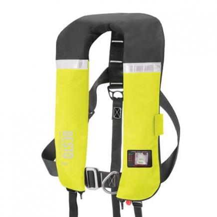 Besto Pro automatisch reddingsvest 300N, geel/zwart