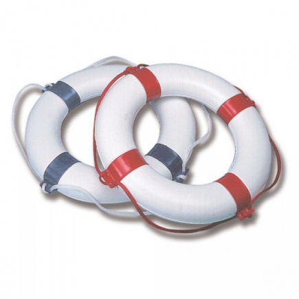 Reddingsboei Orca, 57x34 cm, wit/blauw
