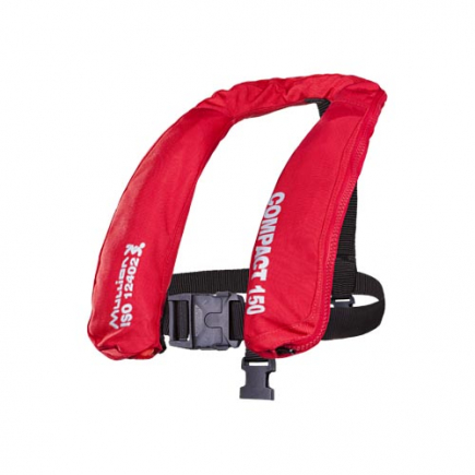 Mullion Compact 150N UM DPI automatisch reddingsvest, rood