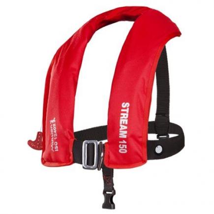 Mullion Stream 150N automatisch reddingsvest, HR, rood