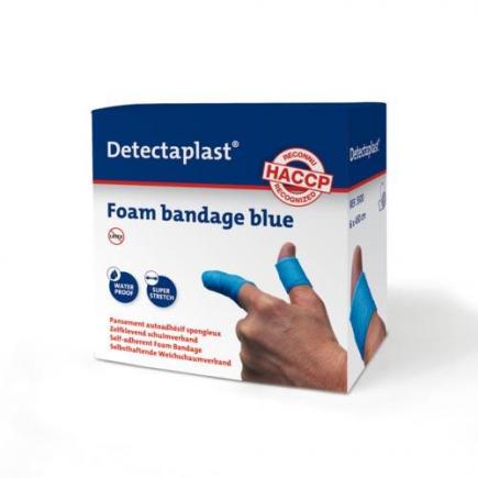 Detectaplast zelfklevend schuimverband, HACCP, blauw, 6 x 450 cm