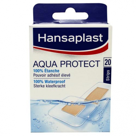 Hansaplast Aqua Protect pleisters, 20 strips