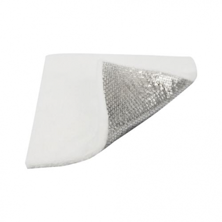 Nobaline kompres, aluminium, 7,5x7,5 cm, per stuk